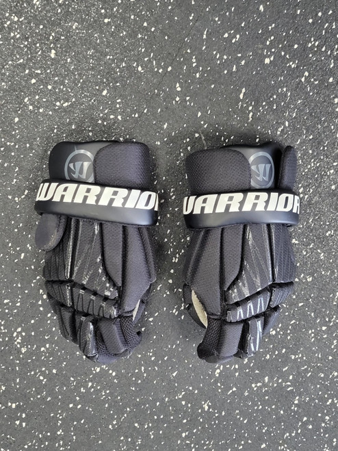 Vist Large View of Product Image Which is Used Warrior BURN NEXT Lacrosse Gloves Junior Black XS