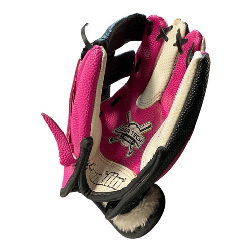 Vist Large View of Product Image Which is Used Franklin AIR TECH BB/SB Glove RH Throw Pink 8"