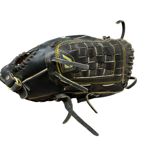 Vist Large View of Product Image Which is Used Mizuno MZ107 BB/SB Glove RH Throw Black 11"
