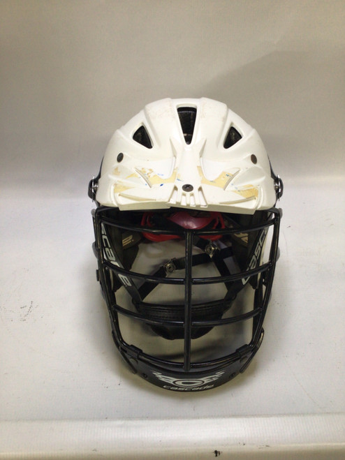 Vist Large View of Product Image Which is Used Cascade WHITE Lacrosse Helmet White MD