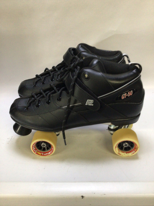 Vist Large View of Product Image Which is Used Rock Skates GT-50 Senior Roller Quad Skates Black Senior 13