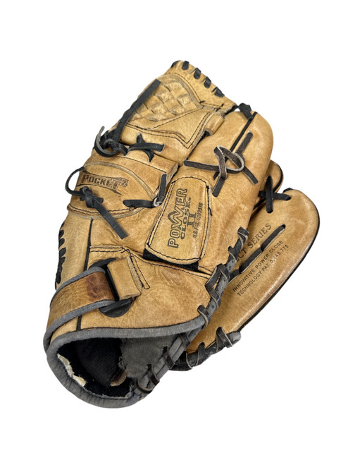 Vist Large View of Product Image Which is Used Mizuno POWER CLOSE BB/SB Glove RH Throw Brown 12"
