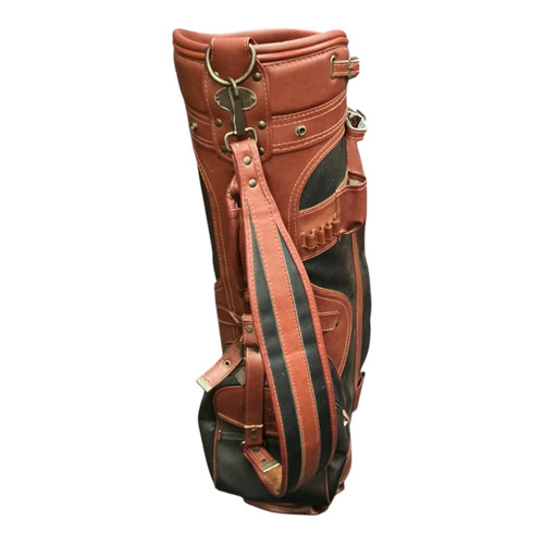Vist Large View of Product Image Which is Used Wilson LEATHER Mens Cart Bag Brown