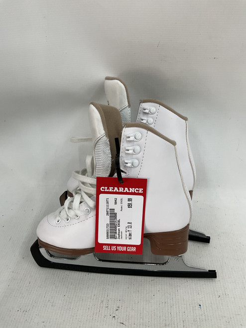 Vist Large View of Product Image Which is Used Jackson EXCEL Girls Figure Skate White Youth 13.0