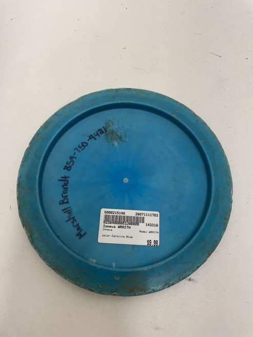 Vist Large View of Product Image Which is Used Innova WRAITH Disc Golf Driver Carolina Blue