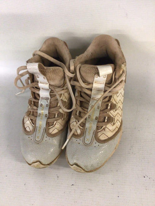 Vist Large View of Product Image Which is Used Under Armour BH SHOW BB/SB Cleats White Junior 01.5