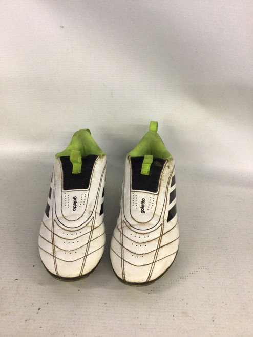 Vist Large View of Product Image Which is Used Adidas Soccer Cleats White Junior 01.5