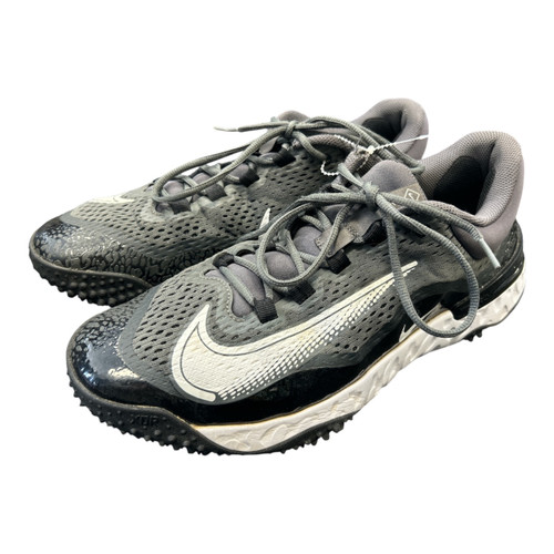 Vist Large View of Product Image Which is Used Nike ALPHA HUARACHE ELITE 4 TURF BB/SB Cleats Grey Senior 13