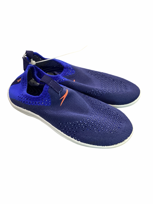 Vist Large View of Product Image Which is Used Speedo Water Shoes Y Navy Blue Junior 01