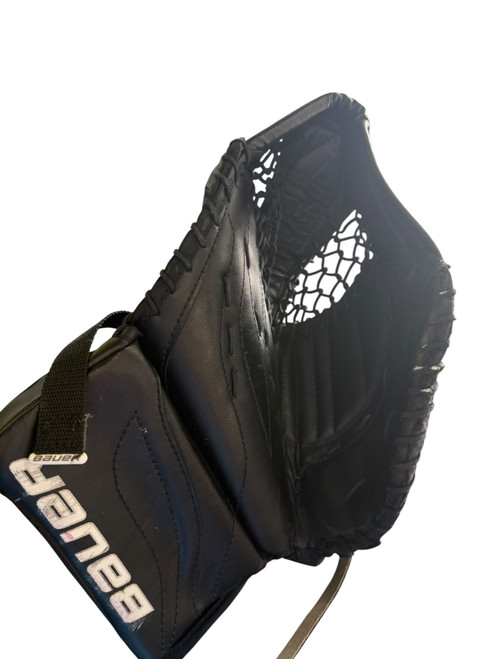 Vist Large View of Product Image Which is Used Bauer REACTOR Senior Goalie Catcher Black
