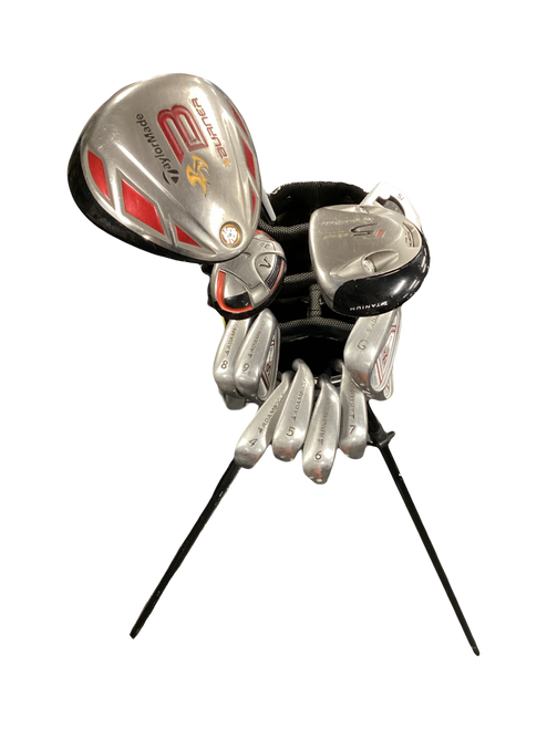 Vist Large View of Product Image Which is Used Adams Golf ADAMS GOLF TAYLORMADE PING Mens Package Set RH Tan 12 Piece