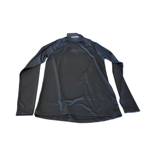 Vist Large View of Product Image Which is Used CCM LONGSLEEVE COMP SHIRT WITH NECKGUARD Hockey Tops Senior Black 2X