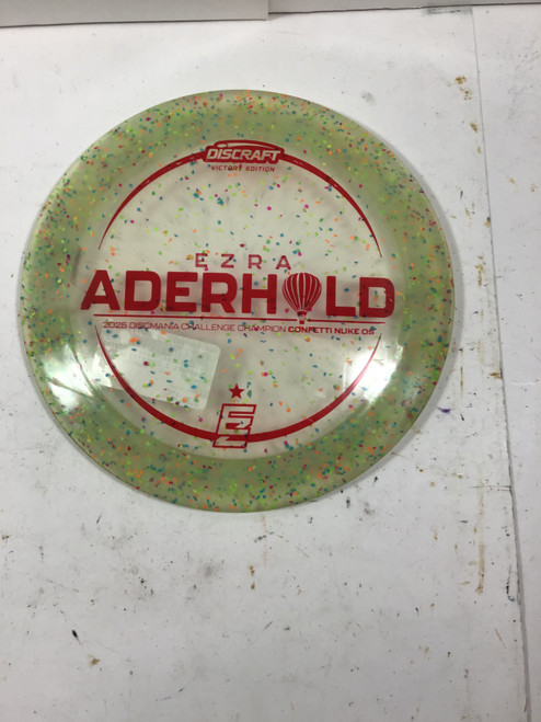 Vist Large View of Product Image Which is Used Discraft Z CONFETTI NUKE OS Disc Golf Driver Green 175g