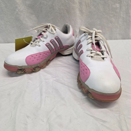 Vist Large View of Product Image Which is Used Adidas Womens Golf Shoes Pink Senior 7
