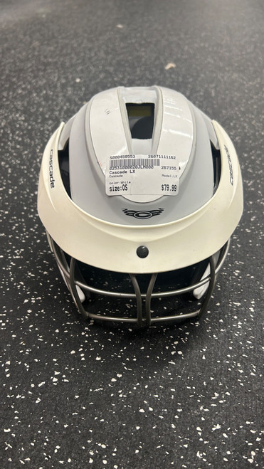 Vist Large View of Product Image Which is Used Cascade LX Lacrosse Helmet White One Size