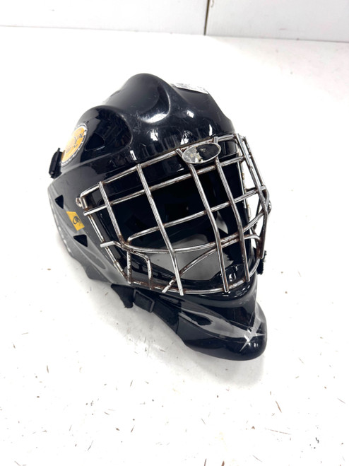 Vist Large View of Product Image Which is Used Itech NOT CERTIFIED Junior Goalie Helmet/Mask Black One Size