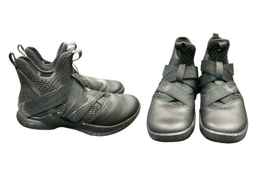 Vist Large View of Product Image Which is Used Nike LEBRON SOLDIER XII Basketball Shoes M Black Youth 10.0