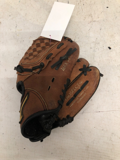 Vist Large View of Product Image Which is Used Mizuno POWER CLOSE BB/SB Glove RH Throw Brown 10"