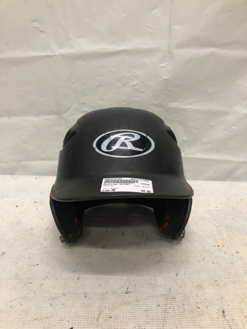 Vist Large View of Product Image Which is Used Rawlings HELMET Batting Helmet No Mask Black MD