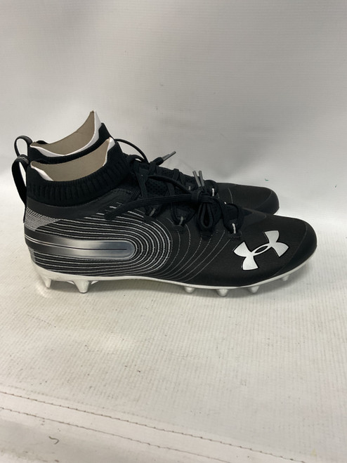 Vist Large View of Product Image Which is Used Under Armour Adult FB Cleats Black Senior 13