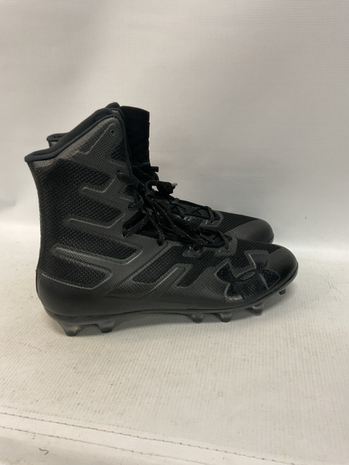 Vist Large View of Product Image Which is Used Under Armour Adult FB Cleats Black Senior 11