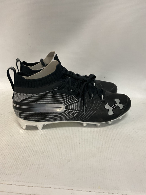 Vist Large View of Product Image Which is Used Under Armour Adult FB Cleats Black Senior 10