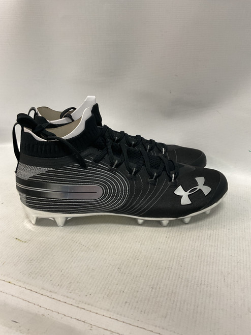 Vist Large View of Product Image Which is Used Under Armour Adult FB Cleats Black Senior 12