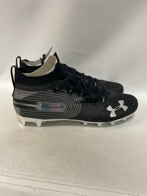 Vist Large View of Product Image Which is Used Under Armour Adult FB Cleats Black Senior 12