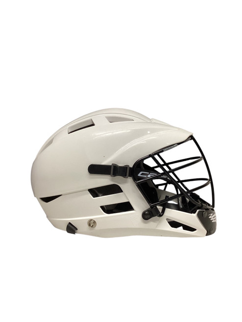 Vist Large View of Product Image Which is Used Cascade CS YOUTH Lacrosse Helmet White Fits all