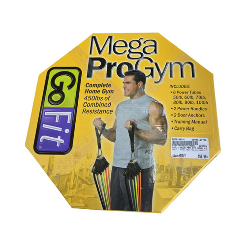 Vist Large View of Product Image Which is Used GoFit MEGA PRO GYM BAND KIT Resistance Tube None Heavy