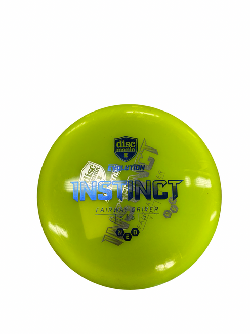 Vist Large View of Product Image Which is Used Discmania INSTINCT Disc Golf Driver Yellow