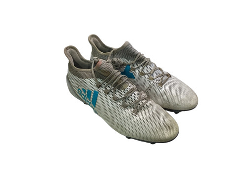 Vist Large View of Product Image Which is Used Adidas Soccer Cleats White Senior 10
