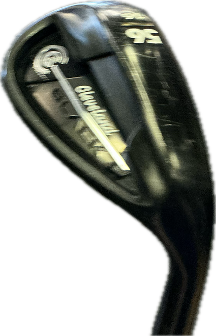 Vist Large View of Product Image Which is Used Cleveland BLACK Golf Wedge Mens RH 56 Degree