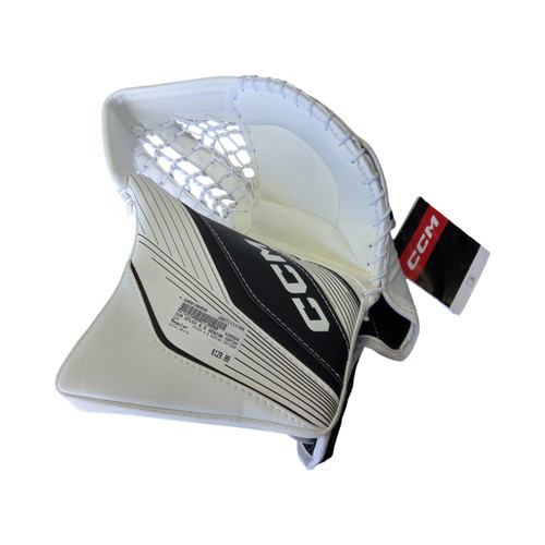 Vist Large View of Product Image Which is Used CCM EFLEX 6.5 SENIOR CATCHER Senior Goalie Catcher White