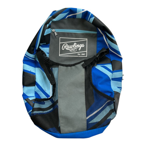 Vist Large View of Product Image Which is Used Rawlings BACK PACK BLUE BB/SB Player Backpack Royal Blue