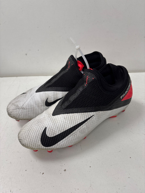 Vist Large View of Product Image Which is Used Nike PHANTOM SN Soccer Cleats White/Black/Red Senior 10.5