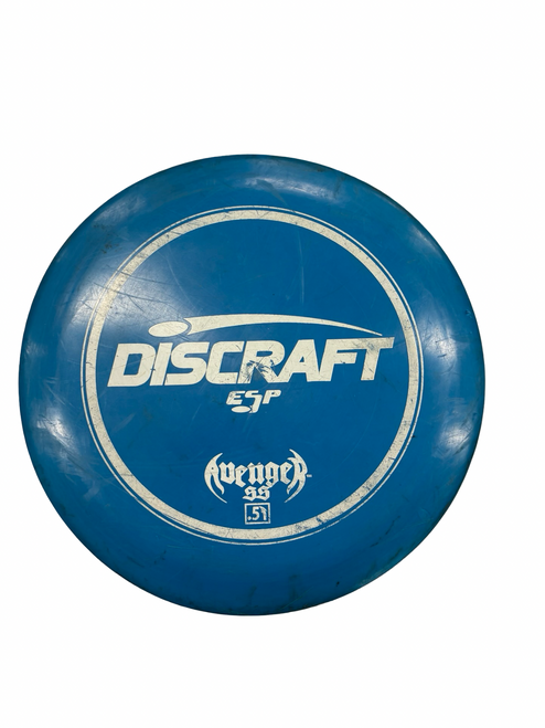 Vist Large View of Product Image Which is Used Discraft AVENGER ESP Disc Golf Driver Royal Blue