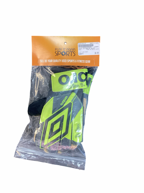 Vist Large View of Product Image Which is Used Umbro JR GOALIE GLOVE Soccer Goalie Gloves Lime Green 4