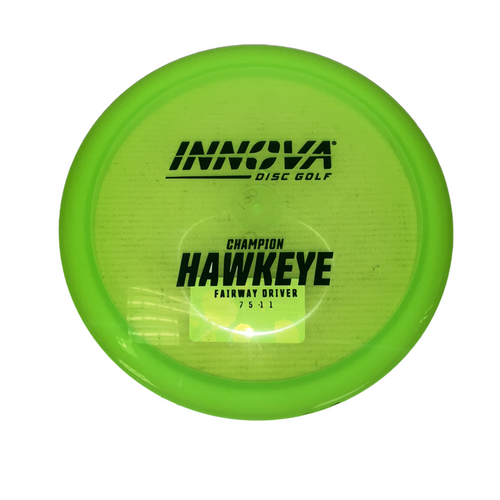 Vist Large View of Product Image Which is Used Innova CHAMPION HAWKEYE DRIVER Disc Golf Driver Green