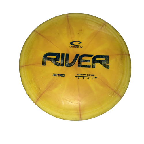 Vist Large View of Product Image Which is Used Latitude 64 RIVER RETRO Disc Golf Driver Green