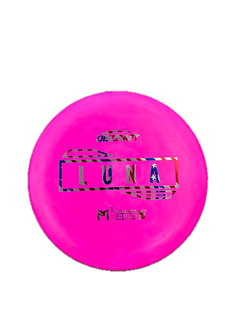 Vist Large View of Product Image Which is Used Discraft LUNA Disc Golf Putter Pink