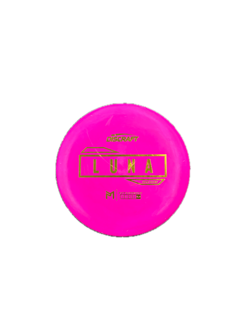Vist Large View of Product Image Which is Used Discraft LUNA Disc Golf Putter Pink