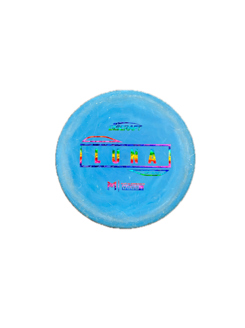 Vist Large View of Product Image Which is Used Discraft LUNA Disc Golf Putter Royal Blue