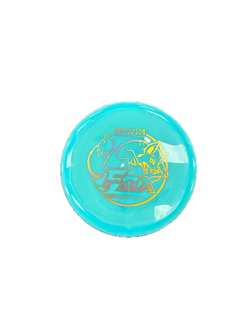 Vist Large View of Product Image Which is Used Innova STAR FOX Disc Golf Mid Range Teal