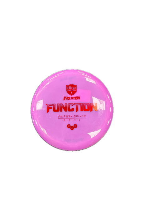 Vist Large View of Product Image Which is Used Discmania EVOLUTION FUNCTION Disc Golf Driver Purple