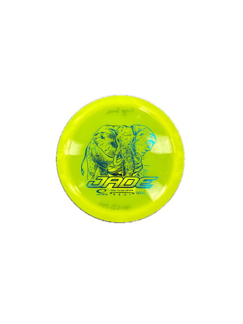 Vist Large View of Product Image Which is Used Latitude 64 JADE Disc Golf Driver Yellow
