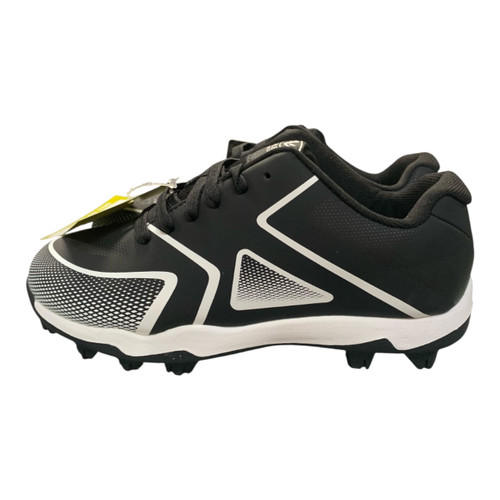Vist Large View of Product Image Which is Used Athletic Works SZ 1 BLACK BASEBALL CLEATS BB/SB Cleats Black Junior 01