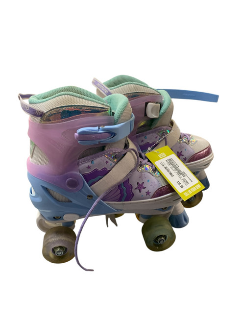 Vist Large View of Product Image Which is Used NEMONE SZ LG PURPLE SKATES Senior Roller Quad Skates Purple Adjustable