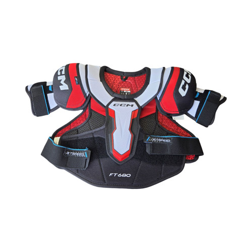 Vist Large View of Product Image Which is Used CCM JETSPEED FT680 SENIOR SHOULDER PADS Senior Shoulder Pads SM