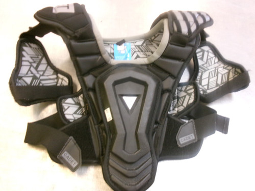 Vist Large View of Product Image Which is Used True CADET Lacrosse Shoulder Pads Black LG